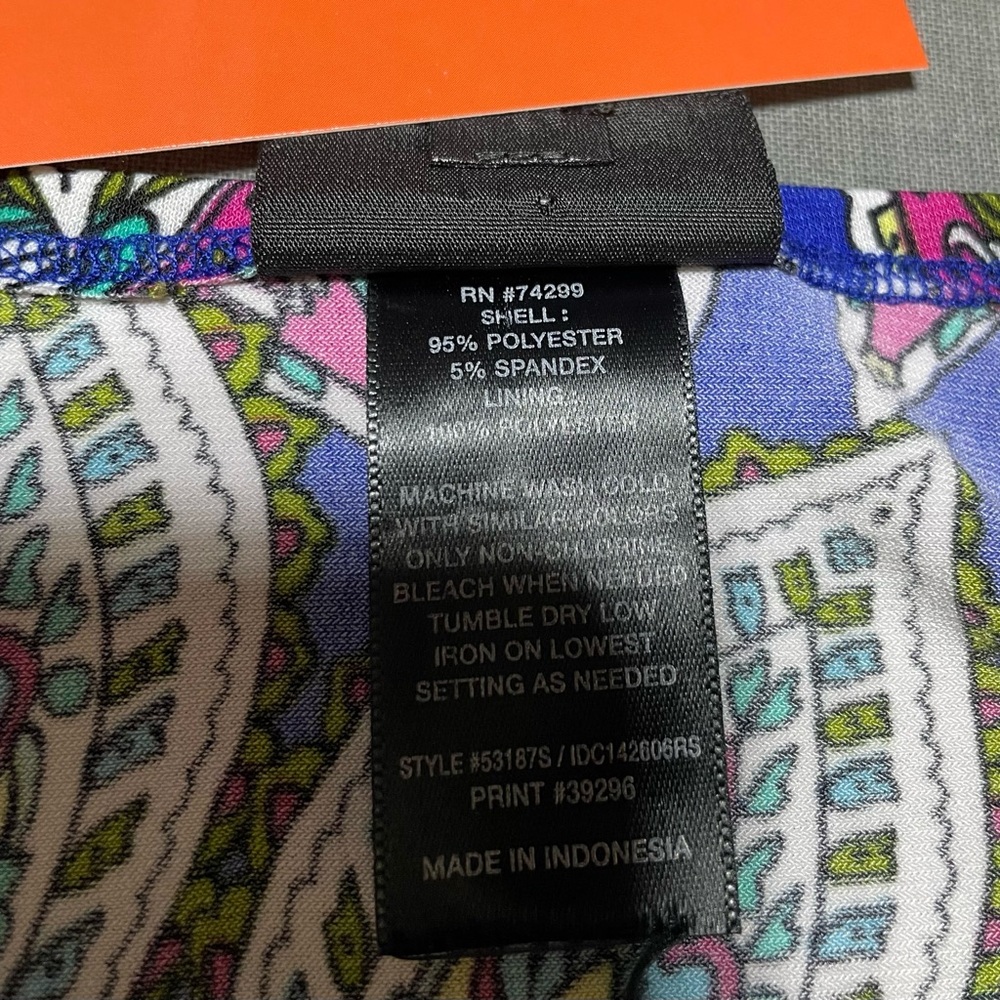 #0116 EN FOCUS PETITE Paisley Print Summer Flouncy Sleeveless Dress -6P - Picture 6 of 7